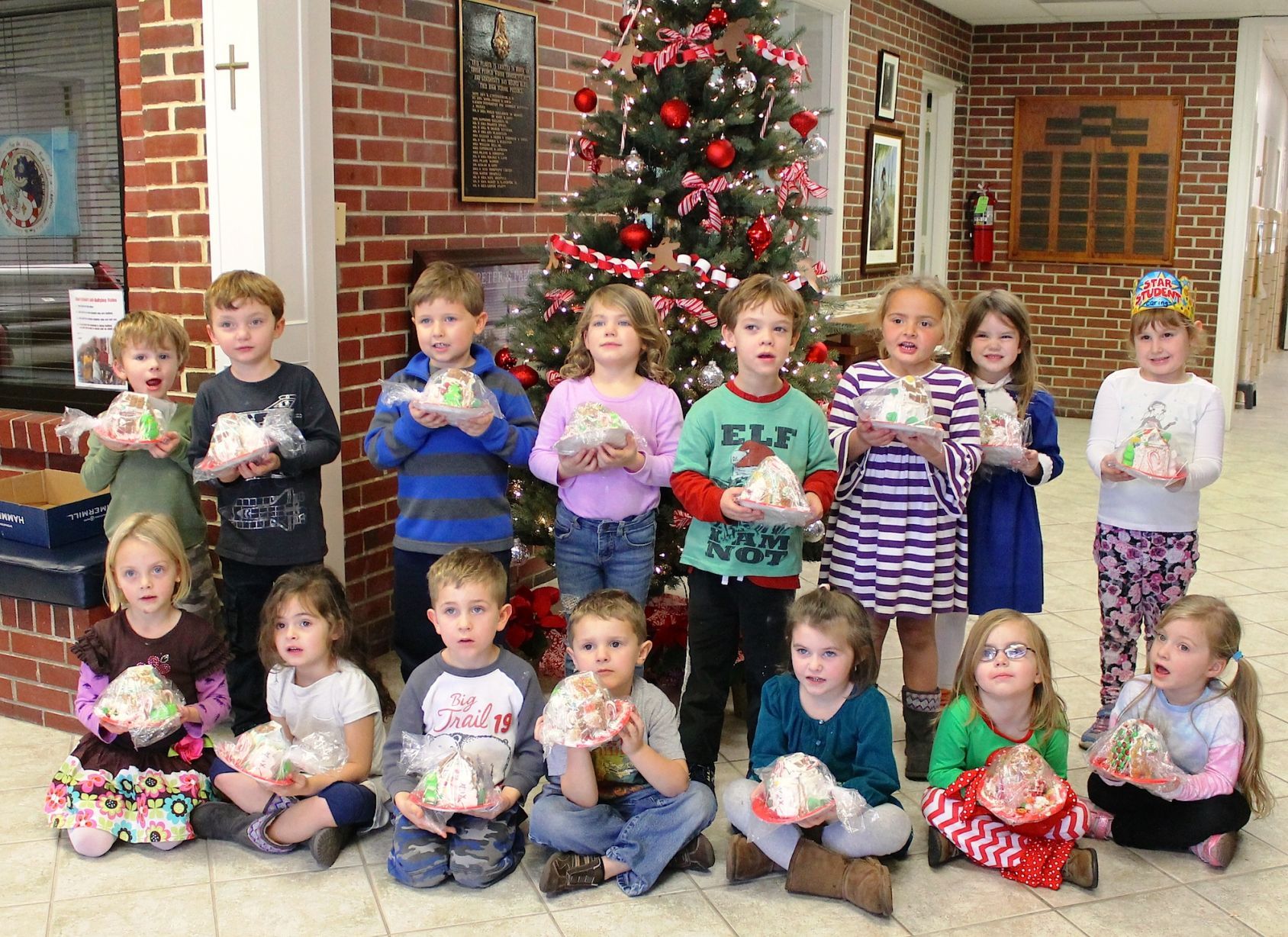 Sts. Peter and Paul students make, donate gingerbread houses